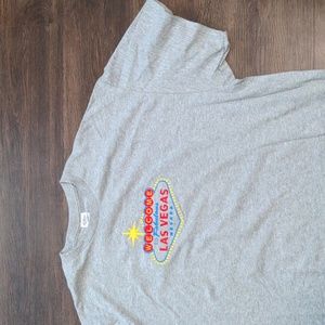 Delta Pro Weight Mens Size 2XL Welcome To Las Vegas Grey Tee Shirt